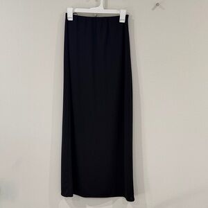 Black Women's Maxi Skirt - Classic Straight Silhouette